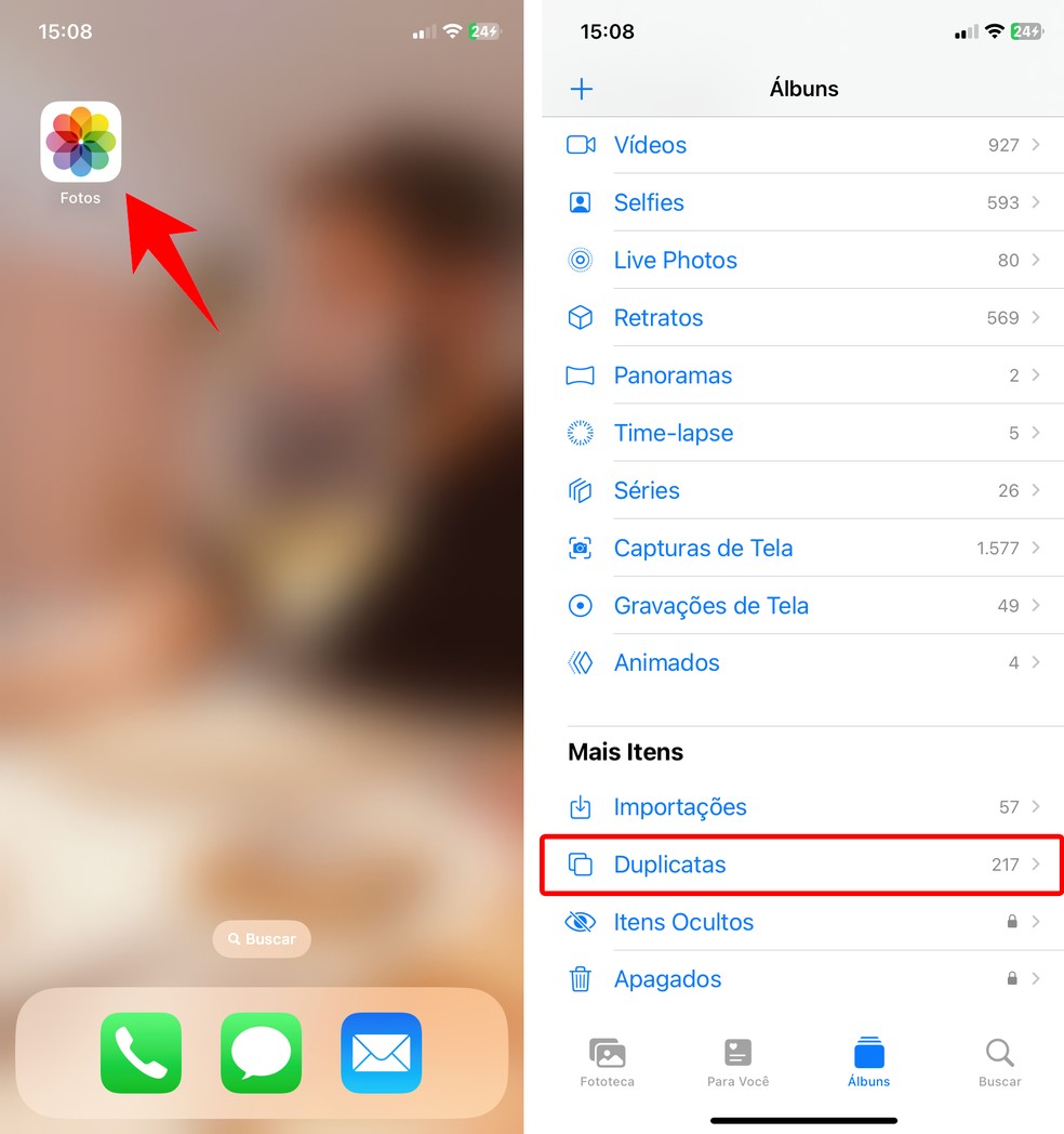 Por que as fotos repetidas tomam tanto espaço? - inspiração 1