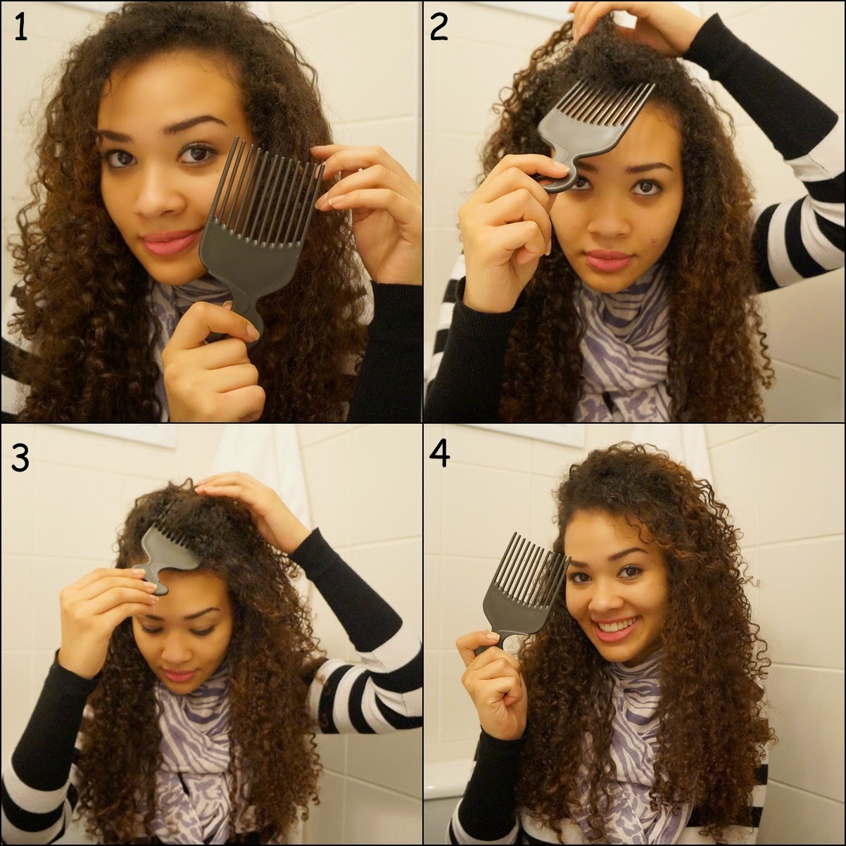 O Truque do Pente Fino para um Volume Duradouro - inspiração 1