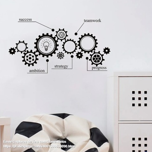 Decoração de Parede com Engrenagens: Um Ponto Focal Industrial - inspiração 2