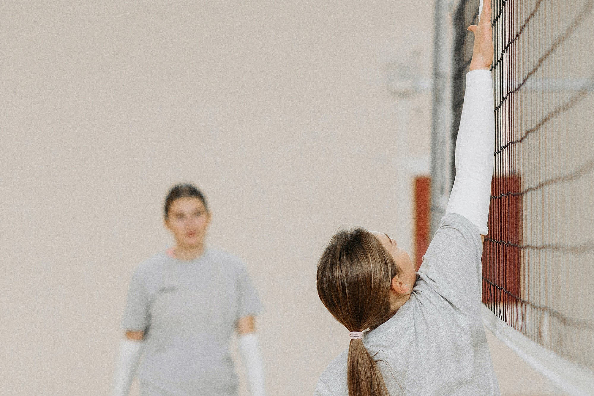 altura da rede de volei masculino e feminino