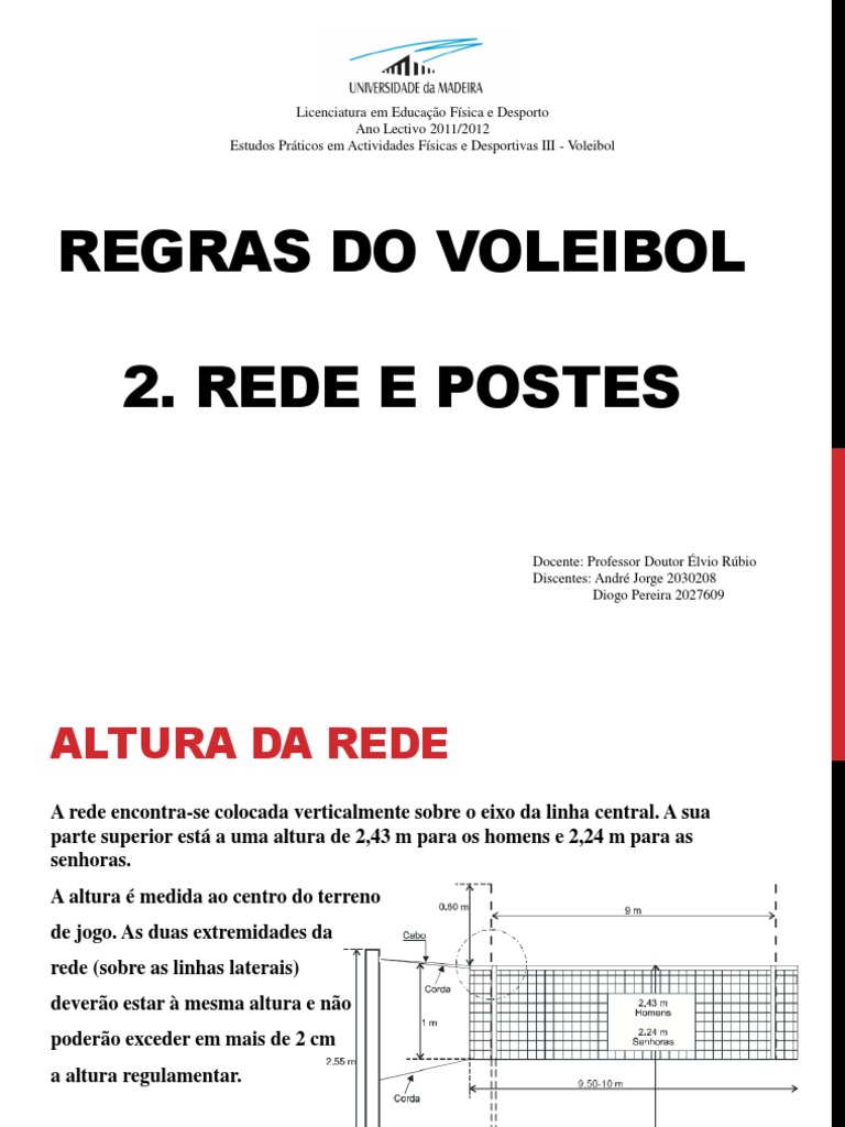 1. Altura da Rede de Vôlei: Guia Completo para Todas as Categorias
2. Vôlei Sentado: Entenda as Diferenças na Altura da Rede
3. Vôlei de Praia vs. Vôlei de Quadra: As Alturas da Rede Comparadas
4. Como a Altura da Rede Afeta o Jogo de Vôlei?
5. Regras Oficiais da FIVB: O Que Você Precisa Saber Sobre a Altura da Rede
