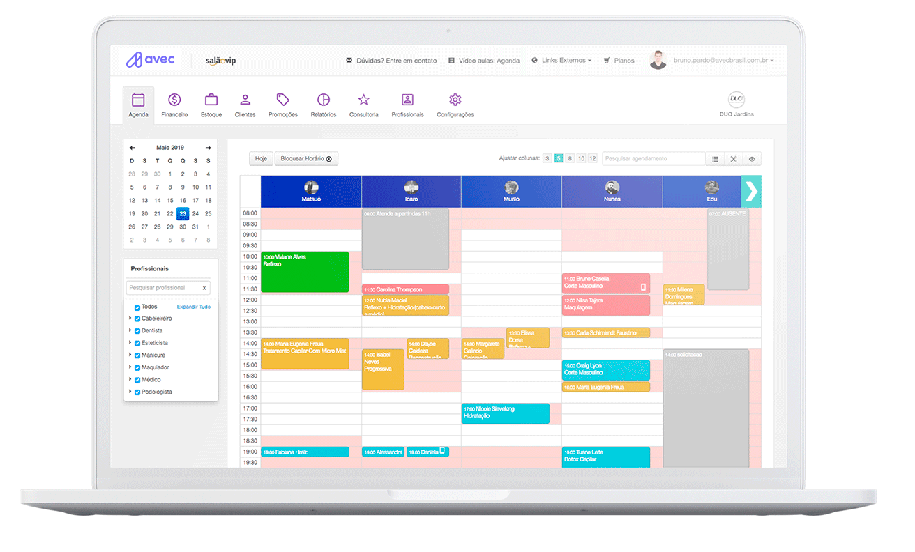 aplicativos de agenda para salão de beleza
