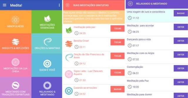 melhores aplicativos de meditação gratuitos para iniciantes