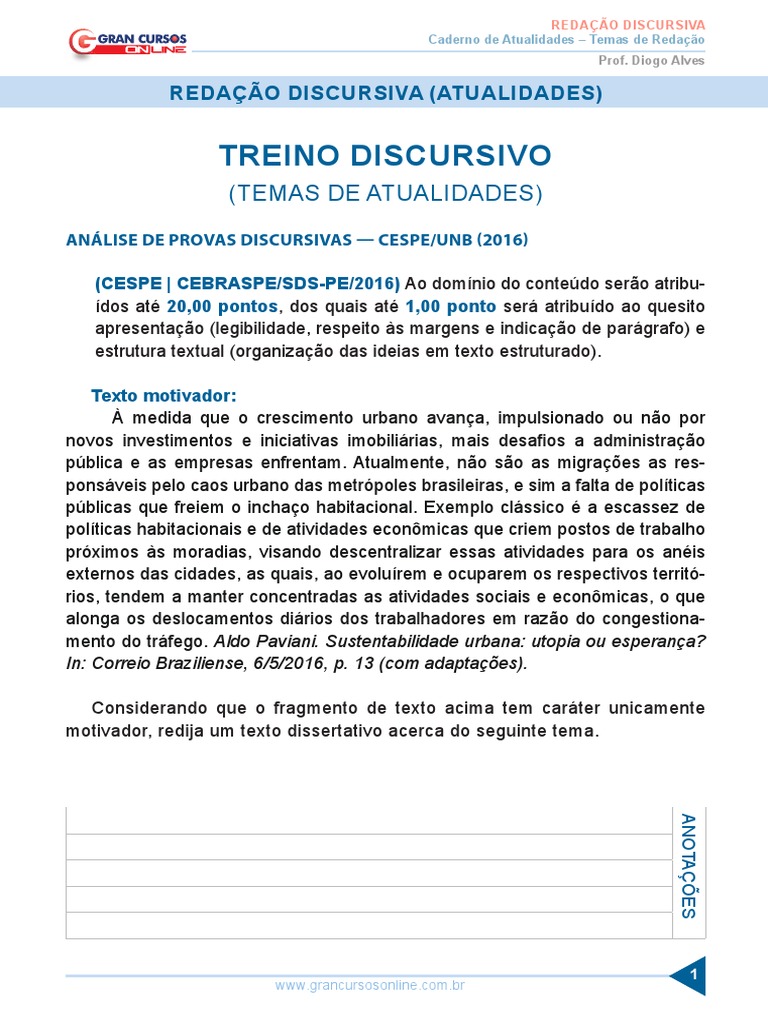 atualidades para redação e provas