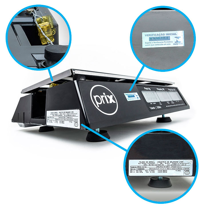 balança digital comercial selo inmetro