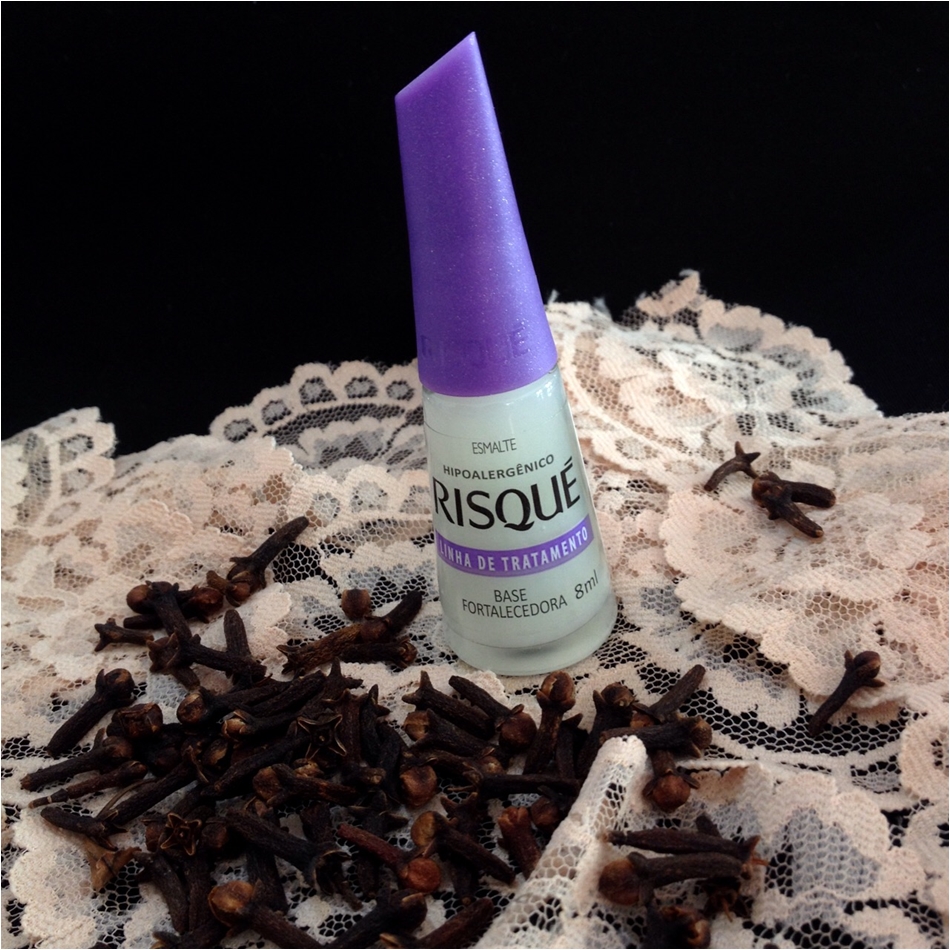 base fortalecedora de unhas caseira (cravo/alho)