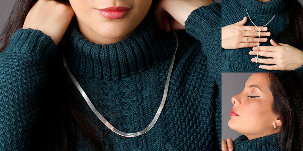 colar longo vs choker para gola alta qual escolher