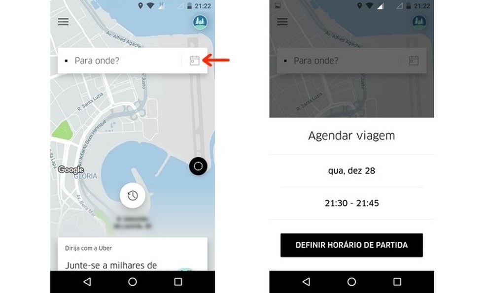 melhores dicas para agendar viagem no uber