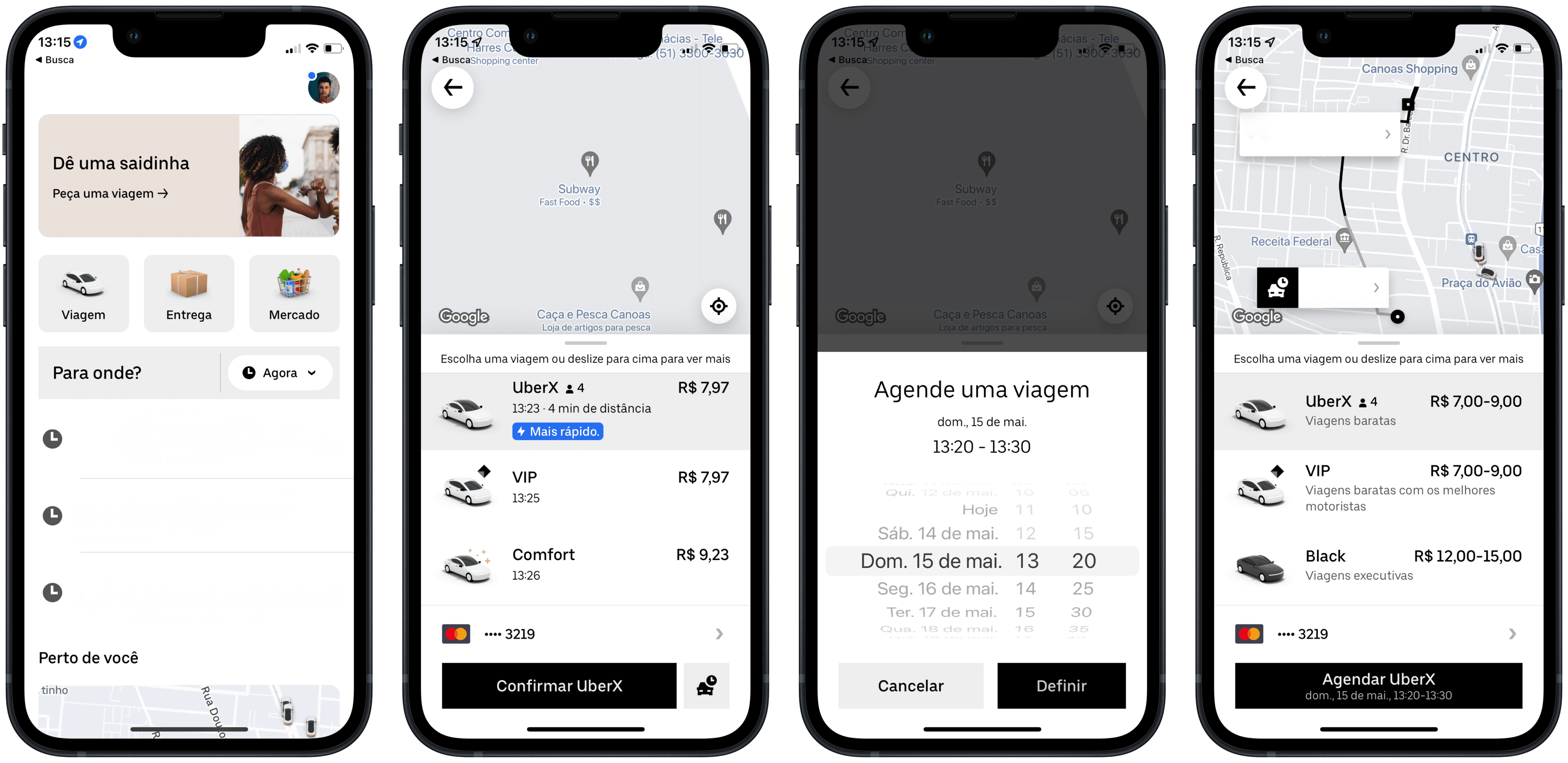 erros comuns ao agendar corrida no uber
