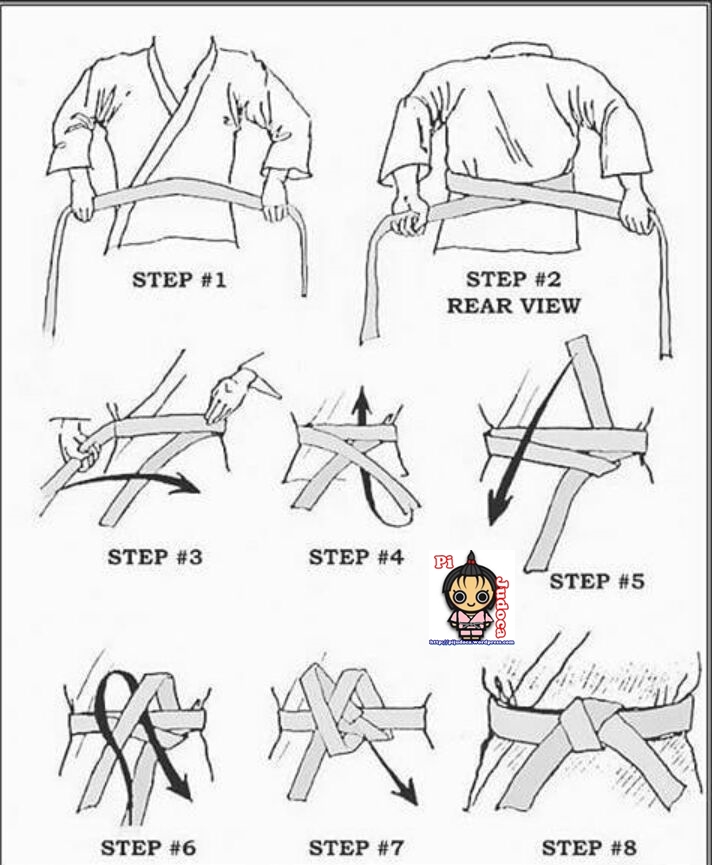 como amarrar a faixa do judo corretamente