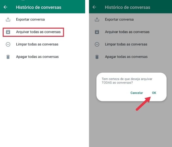Como desarquivar conversas no WhatsApp e Messenger