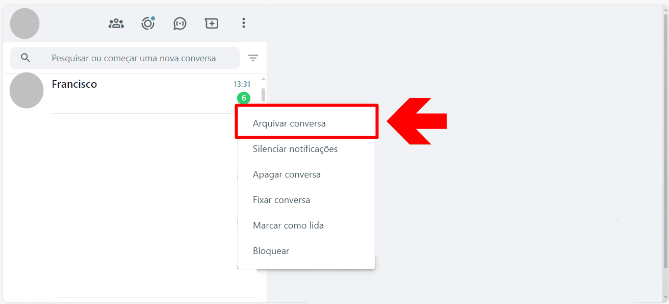 Como desarquivar conversas no WhatsApp e Messenger