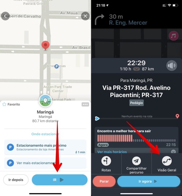 como baixar mapa offline waze