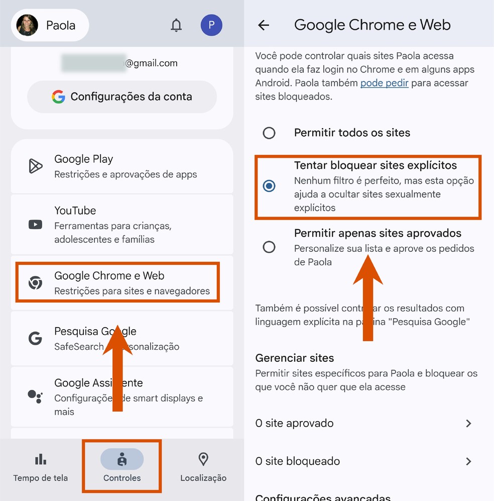 como bloquear sites adultos