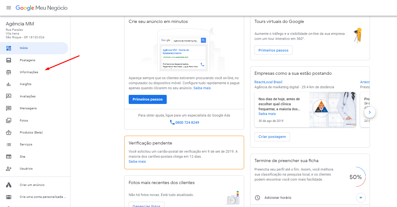 como cadastrar empresa no google meu negocio