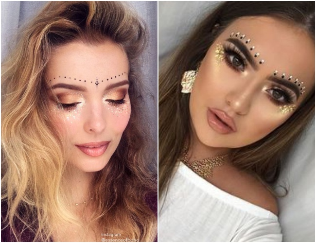 Dicas de maquiagem para festas com brilho