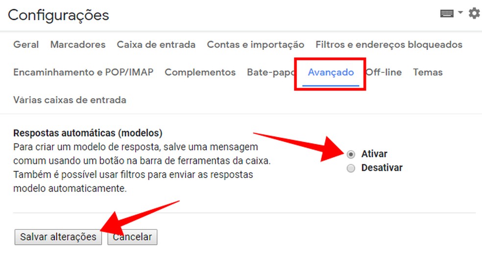 como configurar resposta automatica de email
