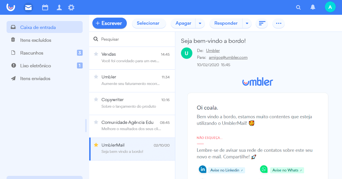 como criar um email profissional gratis