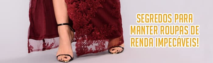 Renda preta: Como manter a cor vibrante por mais tempo