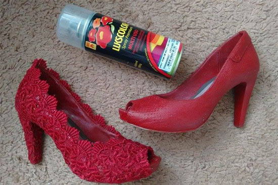 como cuidar de sapatos de tecido de renda bilro