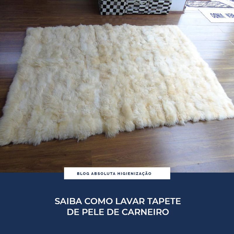 como limpar tapete de pele