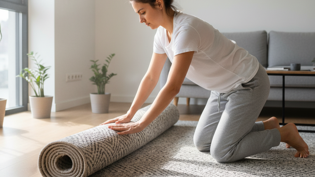 como cuidar de tapetes de vinil