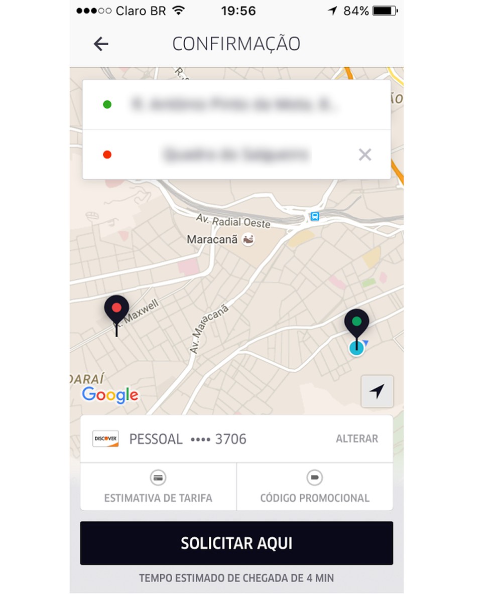 como dividir o valor da corrida uber
