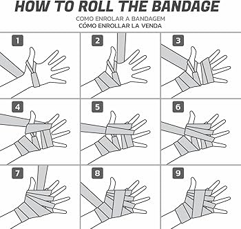 como enfaixar a mão para boxe e muay thai