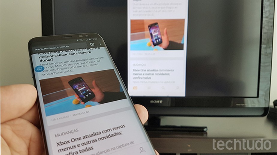 como espelhar o celular na tv