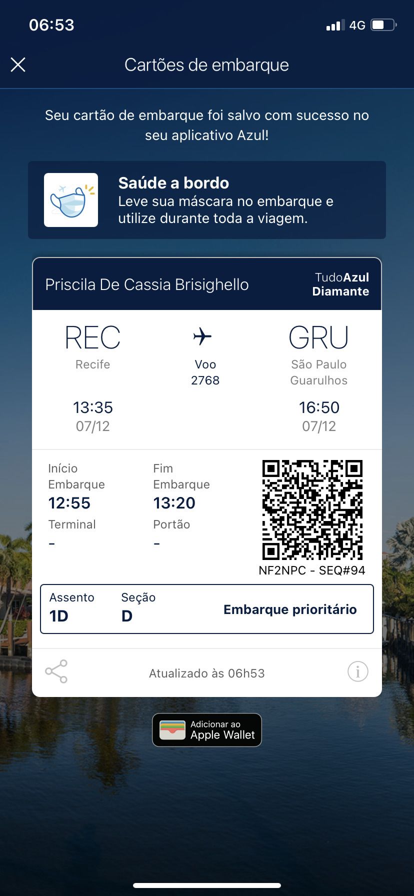 como fazer checkin online gol latam azul