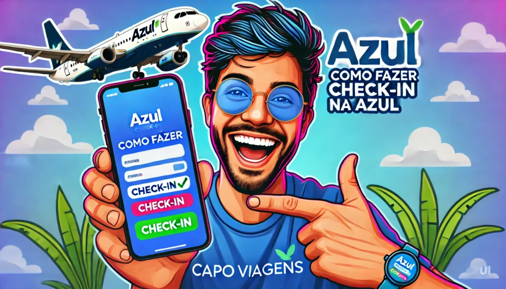 como fazer check in online gol latam azul passo a passo