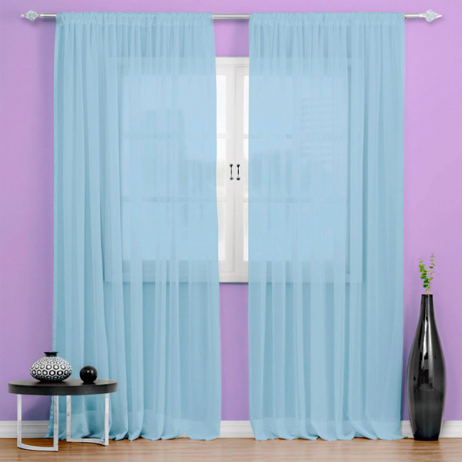 como fazer cortina de voil simples