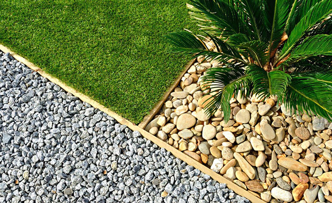 como fazer jardim de pedras