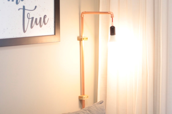 como fazer luminaria de cobre