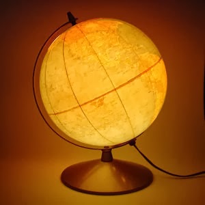 como fazer luminaria de globo terrestre
