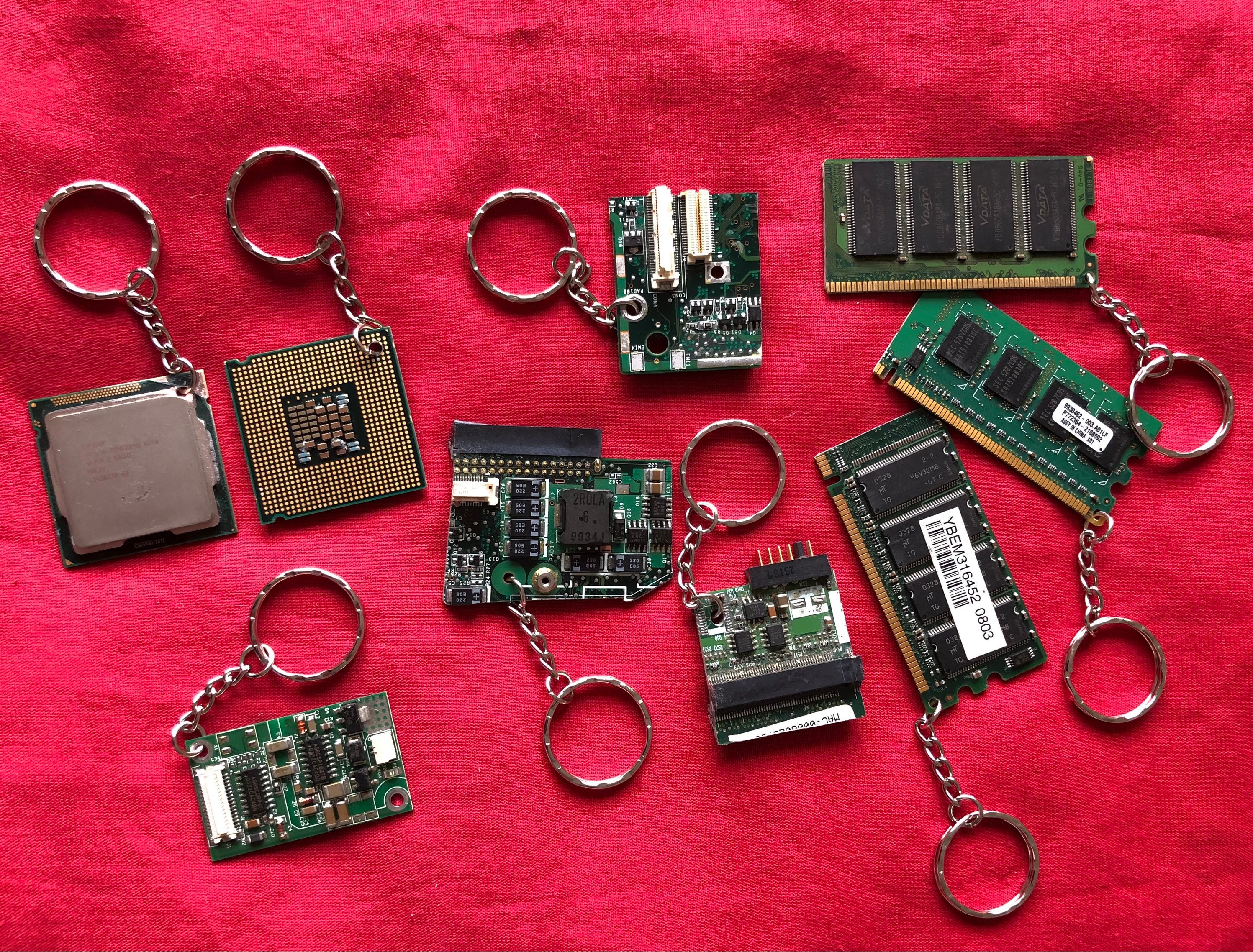 como fazer porta chaves de memoria ram