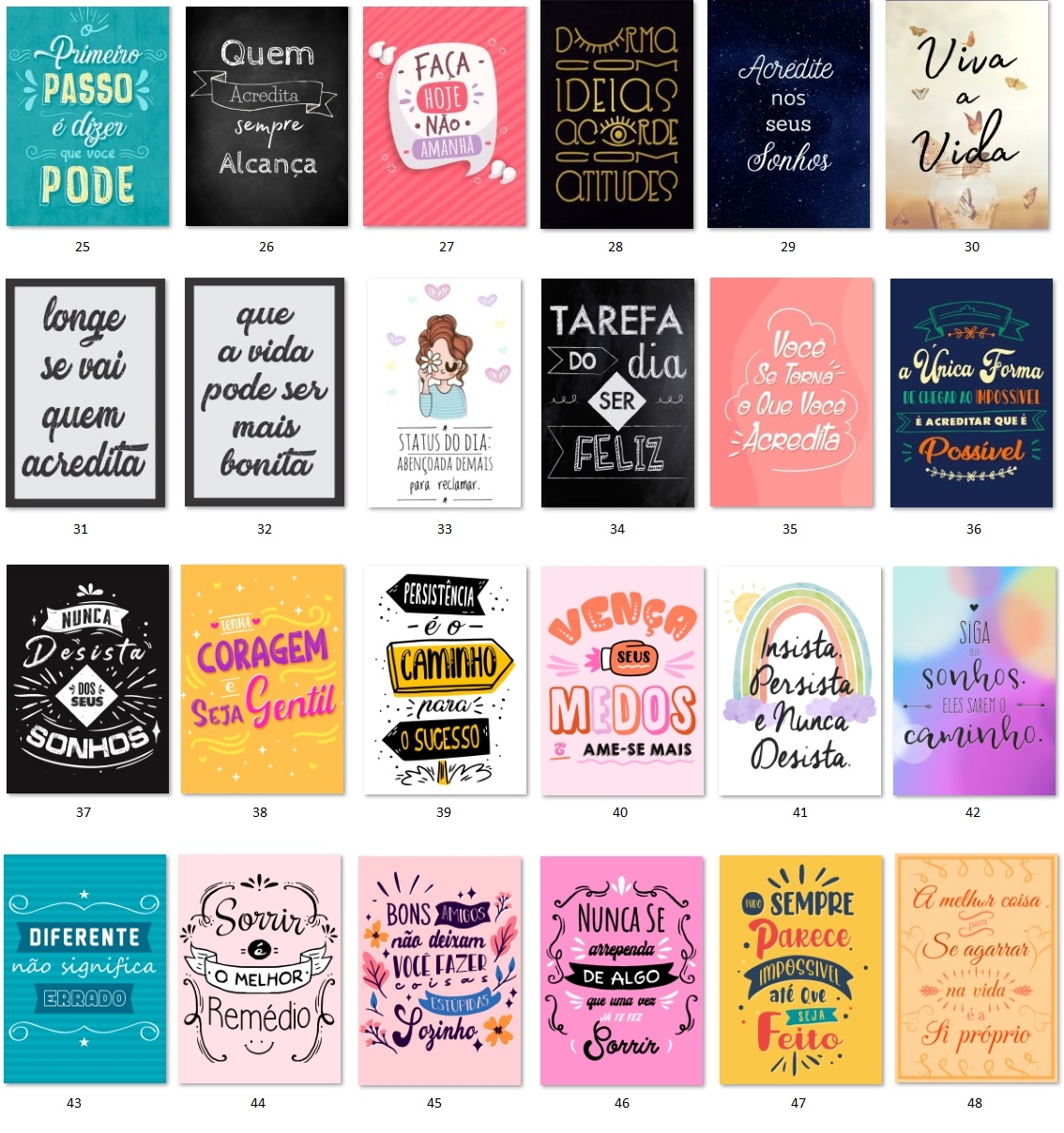 como fazer poster com frases motivacionais