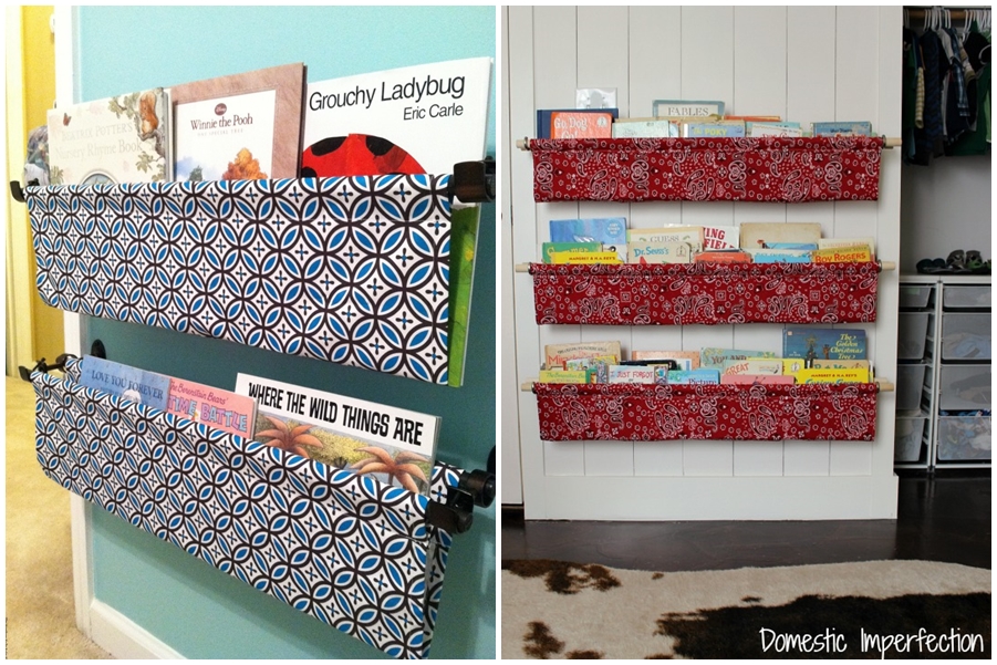 como fazer prateleira de livros infantil