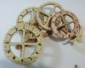 como fazer relogio de engrenagens