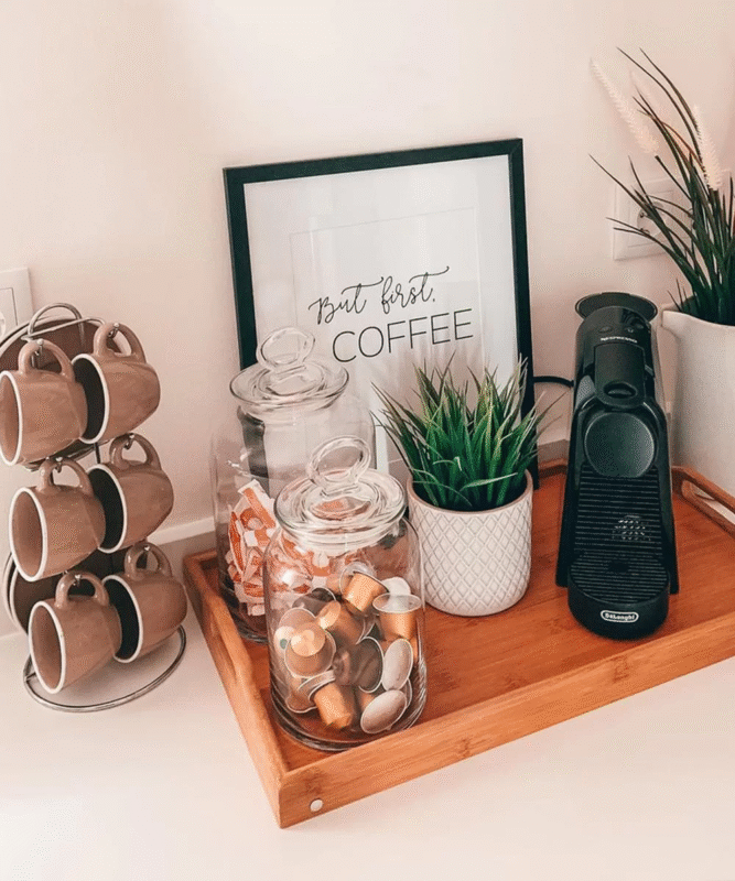 como fazer um cantinho do café em casa