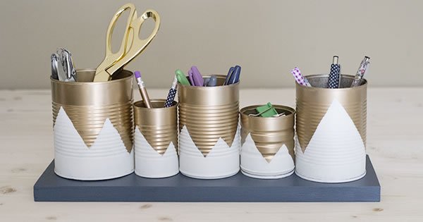 como fazer um porta-chaves de lata de leite