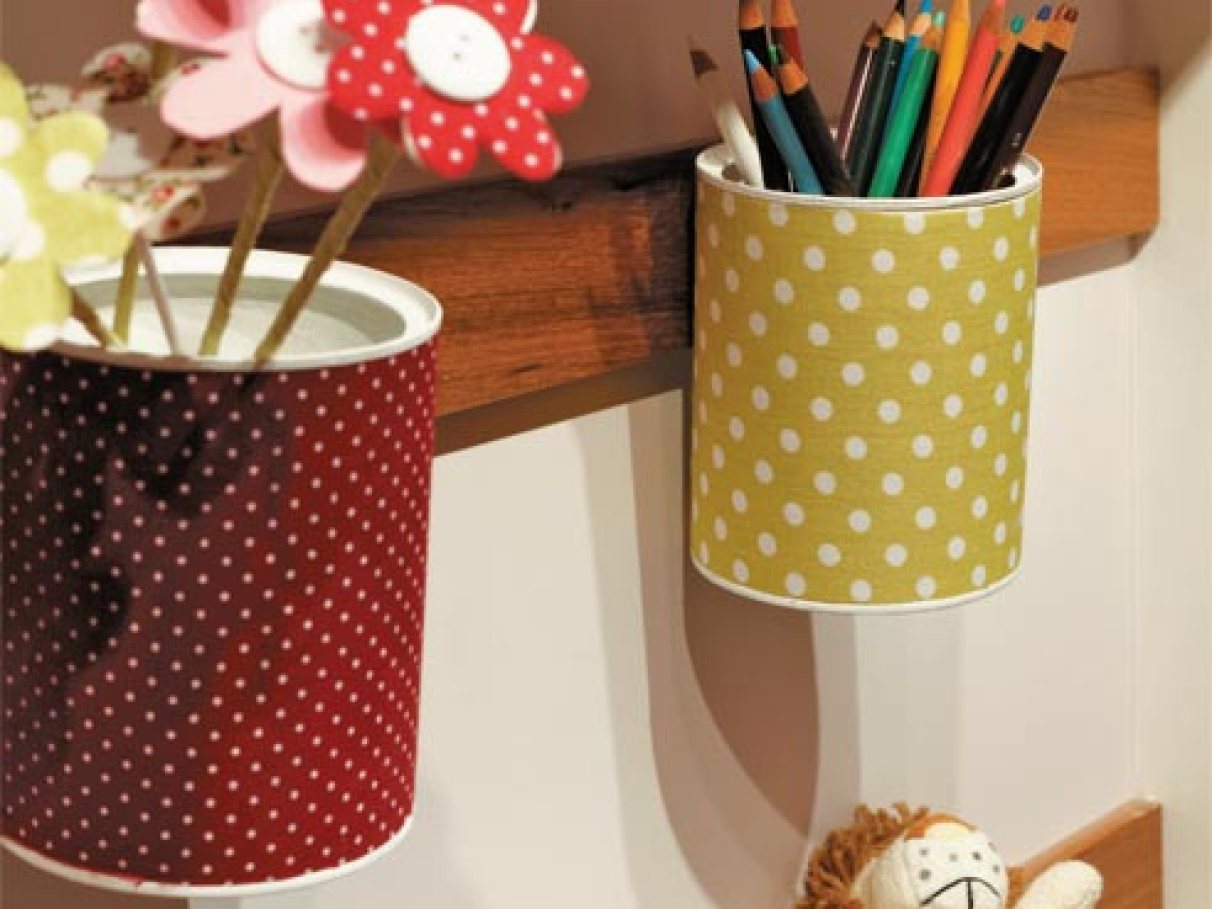 ideias de porta chaves de lata de leite decorados