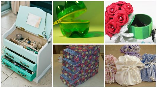 como fazer um porta-joias reciclado