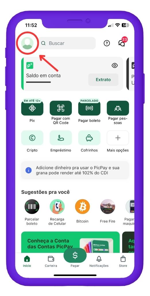 quanto rende 1000 reais no picpay
