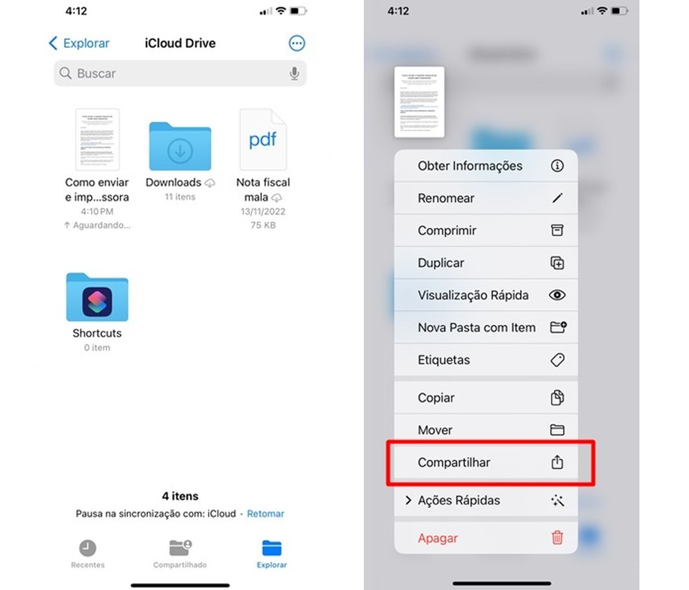 como imprimir documento do celular na impressora