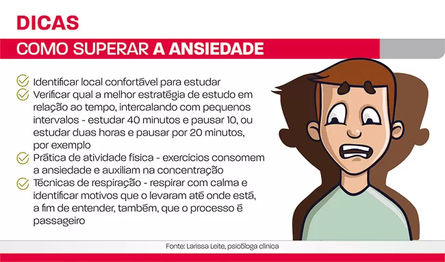 como lidar com a ansiedade antes da prova