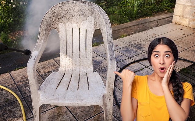 como limpar cadeira de plastico encardida