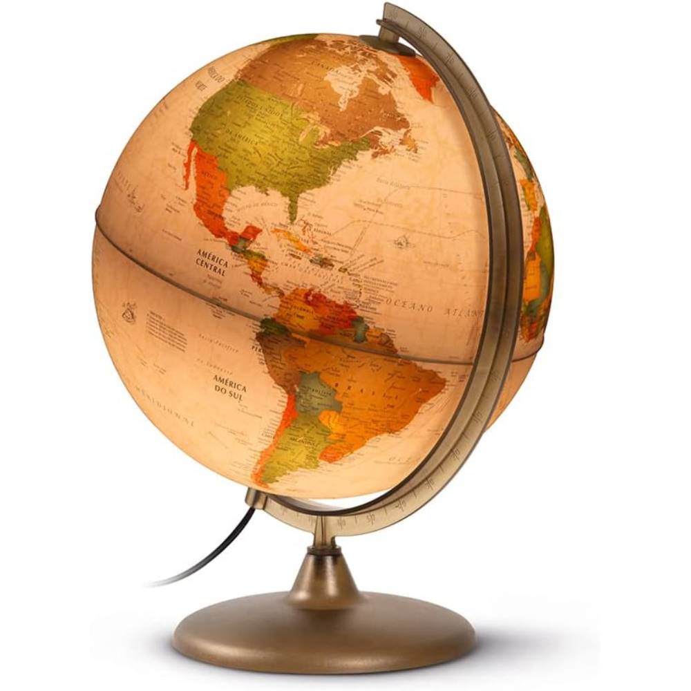 O que evitar ao limpar um globo terrestre antigo