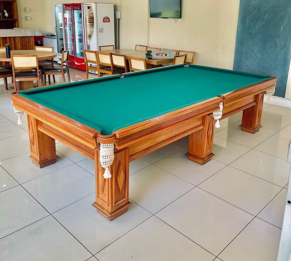 como limpar mesa de sinuca