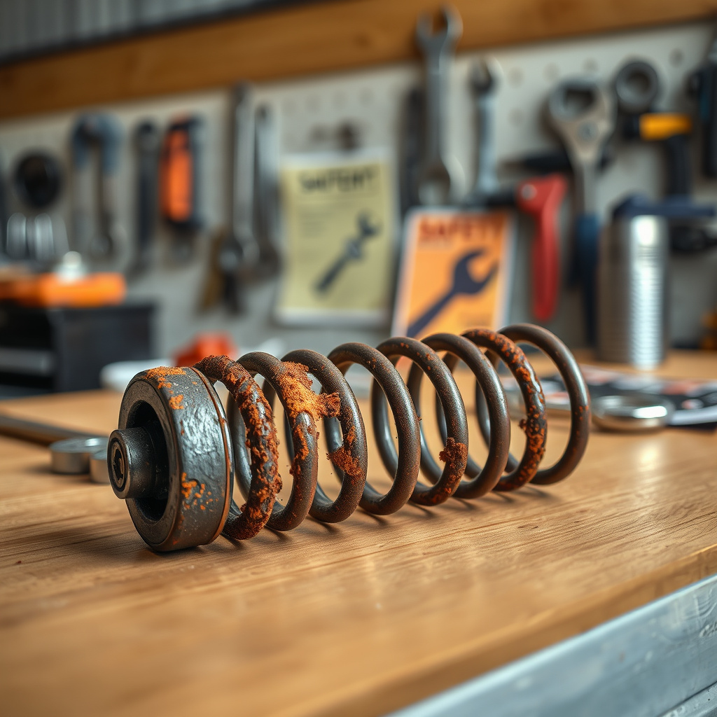 como limpar mola enferrujada